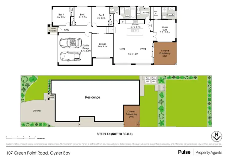 Floorplan of Homely house listing, 107 Green Point Road, Oyster Bay NSW 2225