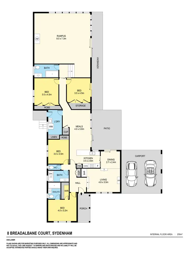 Floorplan of Homely house listing, 8 Breadalbane Court, Sydenham VIC 3037