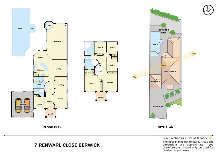 Floorplan of Homely house listing, 7 Renwarl Close, Berwick VIC 3806