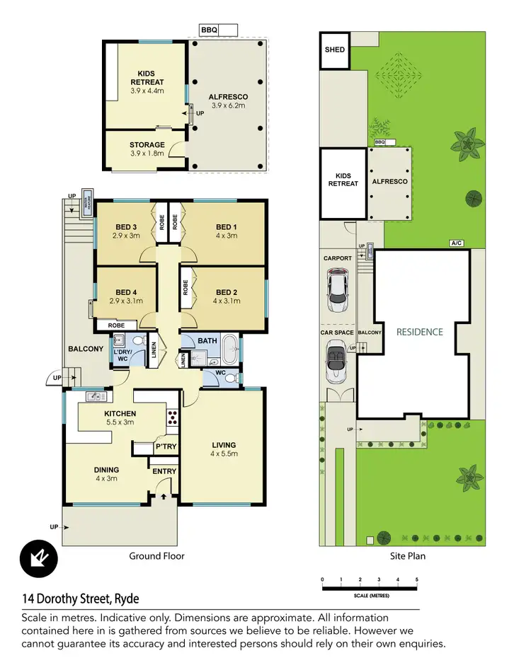 Floorplan of Homely house listing, 14 Dorothy Street, Ryde NSW 2112