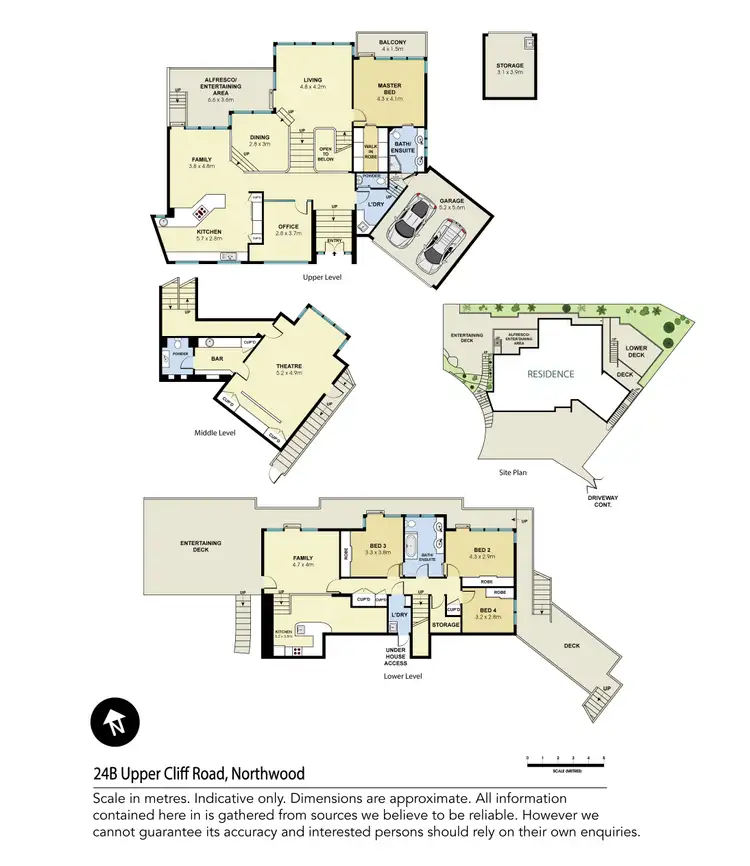 Floorplan of Homely house listing, 24b Upper Cliff Road, Northwood NSW 2066