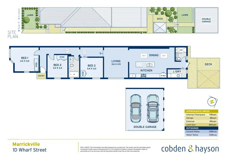 Floorplan of Homely house listing, 1D Wharf Street, Marrickville NSW 2204