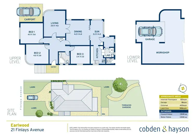 Floorplan of Homely house listing, 21 Finlays Avenue, Earlwood NSW 2206