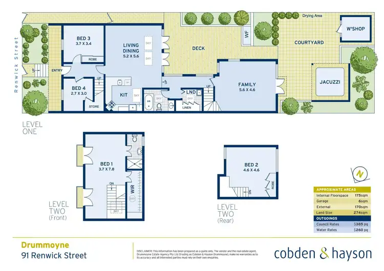 Floorplan of Homely house listing, 91 Renwick Street, Drummoyne NSW 2047