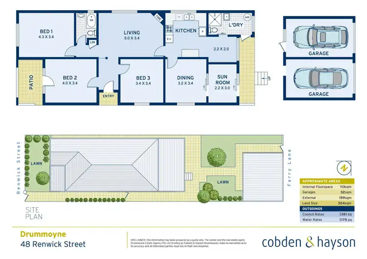 Floorplan of Homely house listing, 48 Renwick Street, Drummoyne NSW 2047