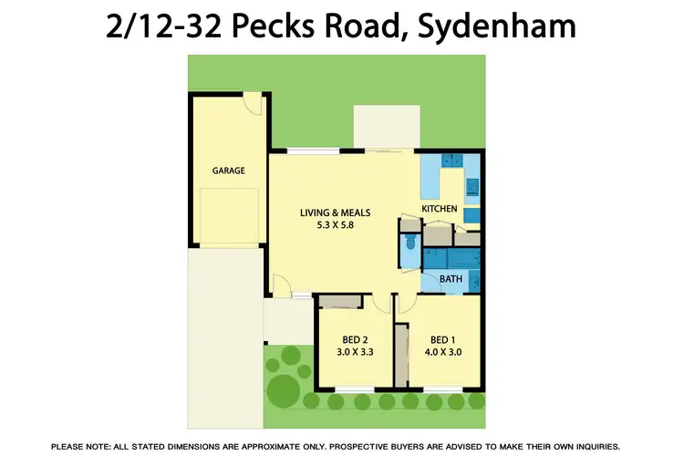 Floorplan of Homely unit listing, 2/12-32 Pecks Road, Sydenham VIC 3037