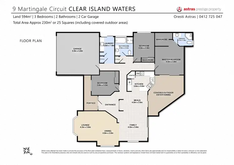 Floorplan of Homely house listing, 9 Martingale Circuit, Clear Island Waters QLD 4226