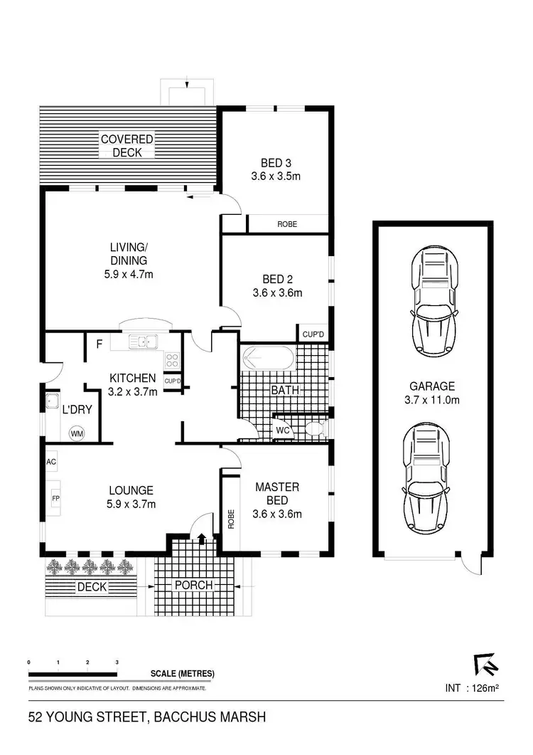 Floorplan of Homely house listing, 52 Young Street, Bacchus Marsh VIC 3340