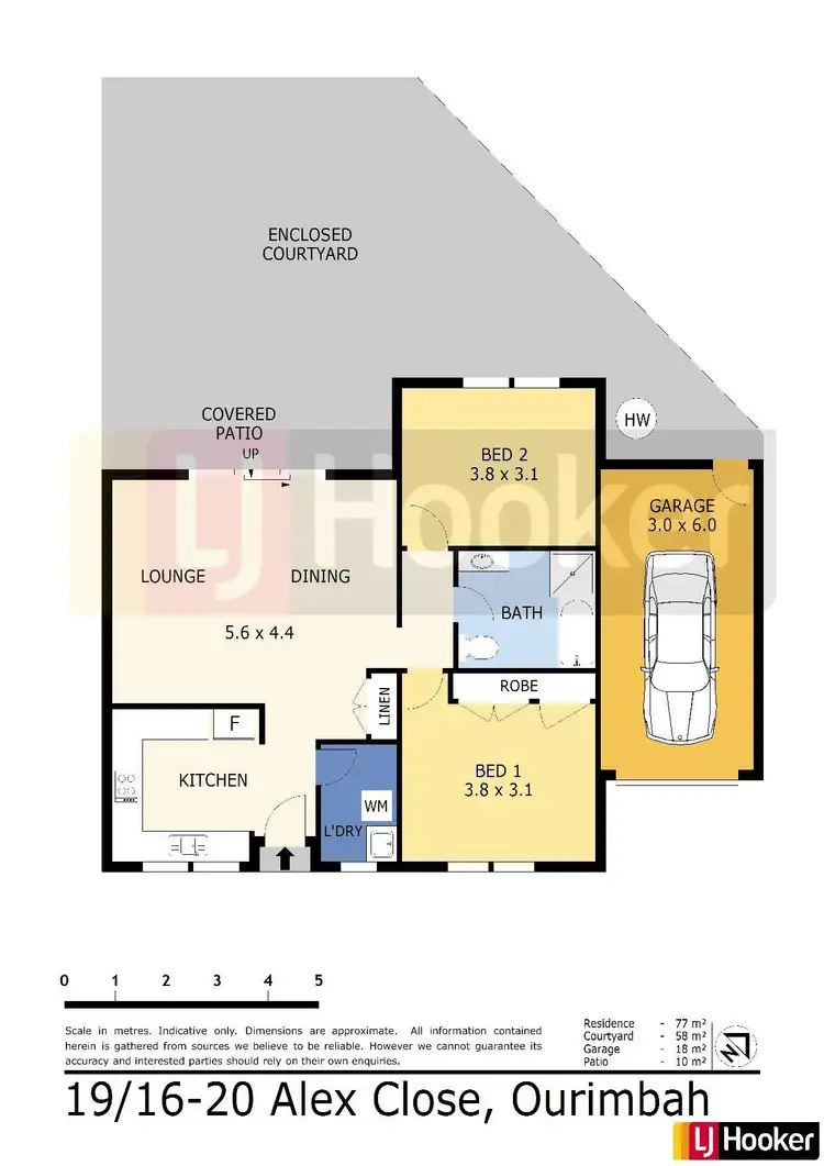 Floorplan of Homely unit listing, 19/16-20 Alex Close, Ourimbah NSW 2258