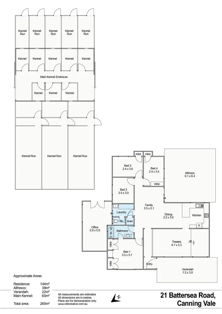 Floorplan of Homely house listing, 21 Battersea Road, Canning Vale WA 6155