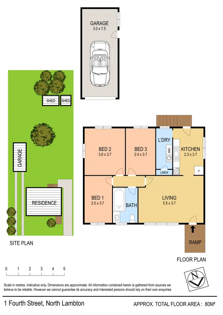 Floorplan of Homely house listing, 1 Fourth Street, North Lambton NSW 2299