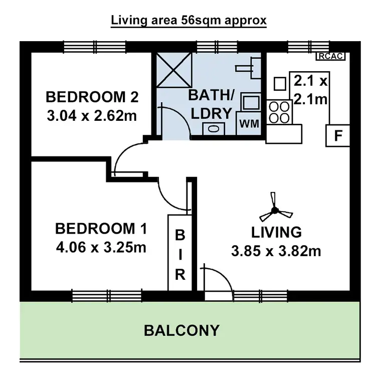 Floorplan of Homely unit listing, 16/15 Wakefield Street, Kent Town SA 5067