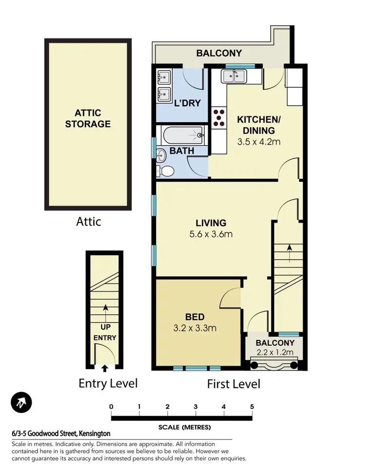 Floorplan of Homely apartment listing, 6/3-5 Goodwood Street, Kensington NSW 2033