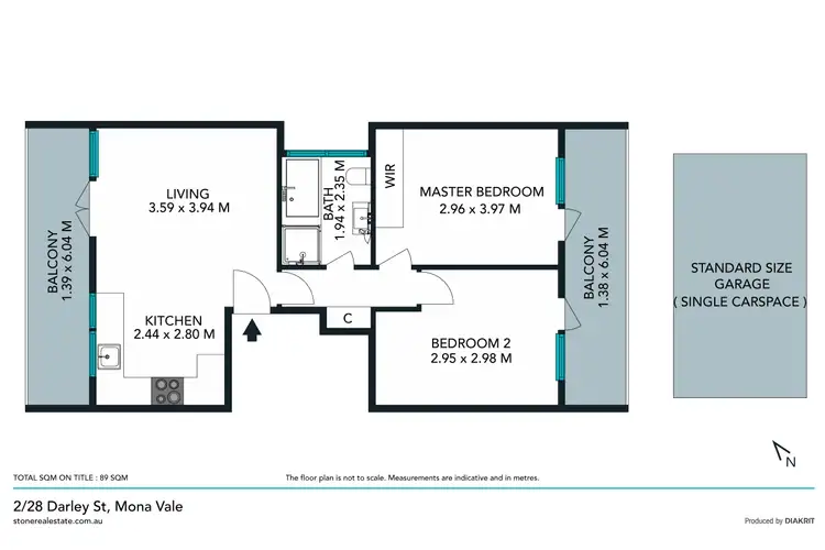 Floorplan of Homely unit listing, 2/28 Darley Street, Mona Vale NSW 2103