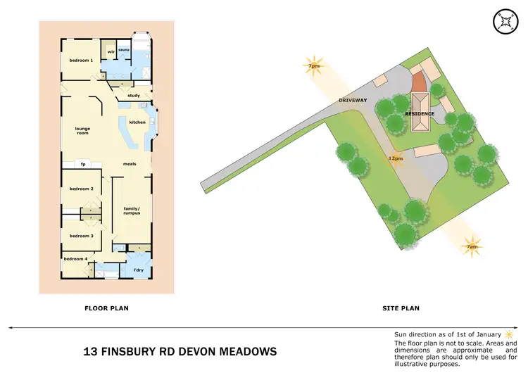 Floorplan of Homely house listing, 13 Finsbury Road, Devon Meadows VIC 3977