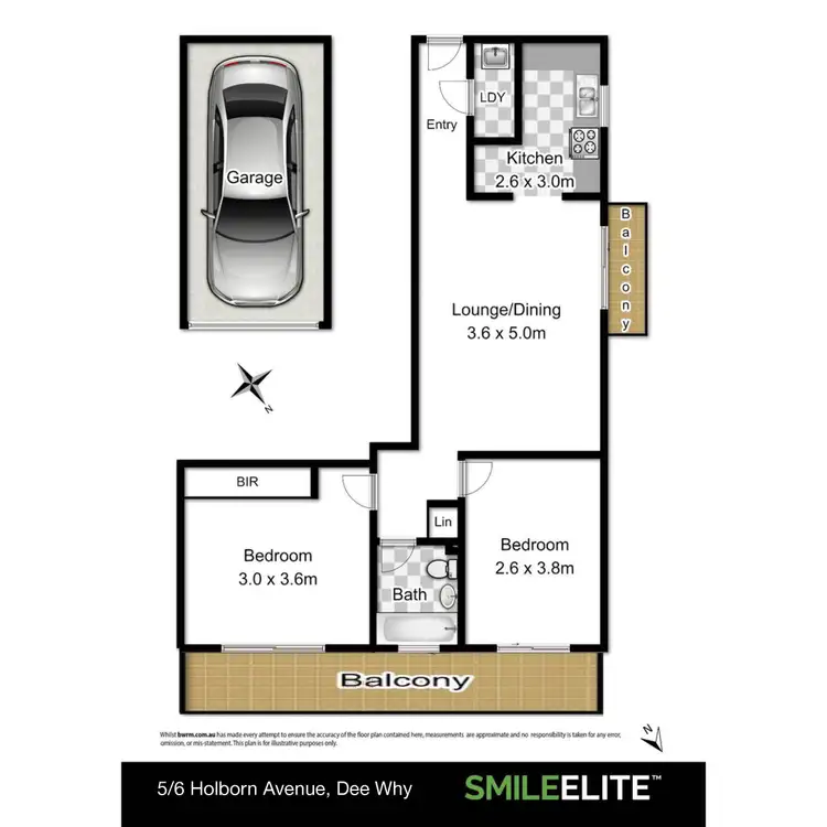 Floorplan of Homely unit listing, 5/6 Holborn Avenue, Dee Why NSW 2099