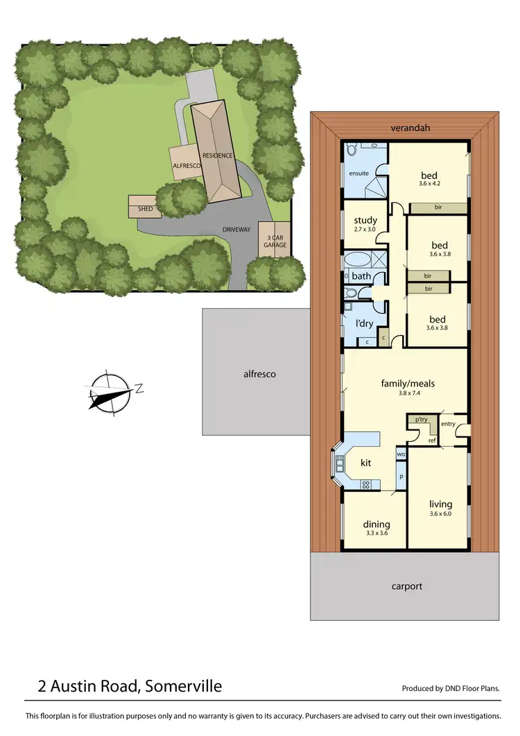 Floorplan of Homely rural property listing, 2 Austin Road, Somerville VIC 3912