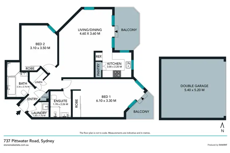 Floorplan of Homely unit listing, 14/737-739 Pittwater Road, Dee Why NSW 2099