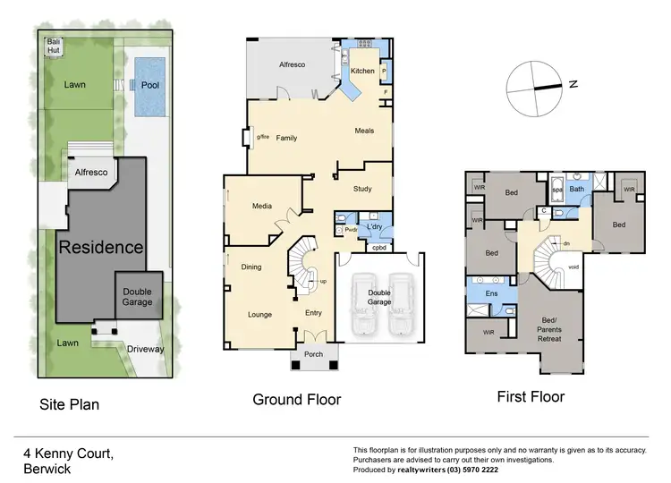 Floorplan of Homely house listing, 4 Kenny Court, Berwick VIC 3806
