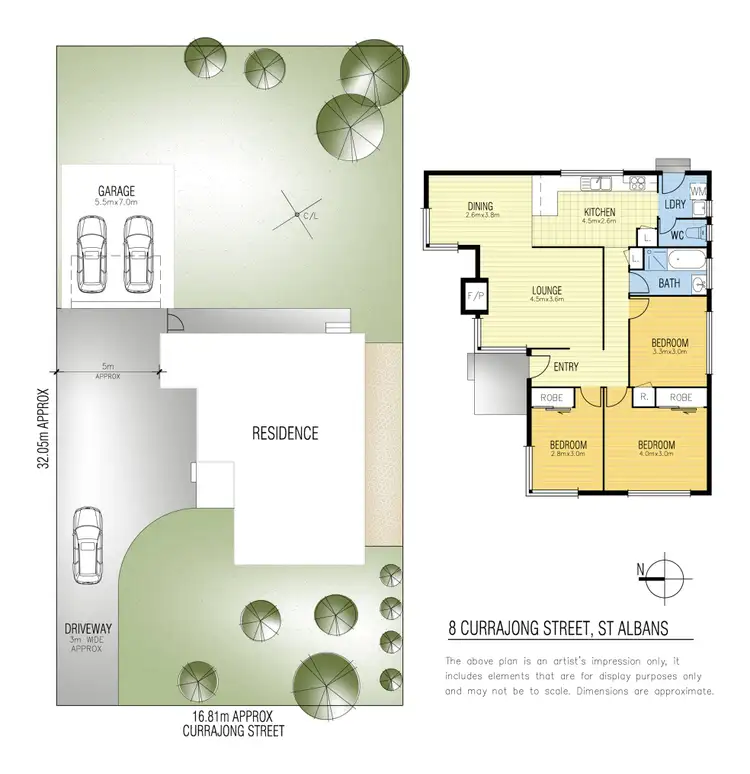 Floorplan of Homely house listing, 8 Currajong Street, St Albans VIC 3021