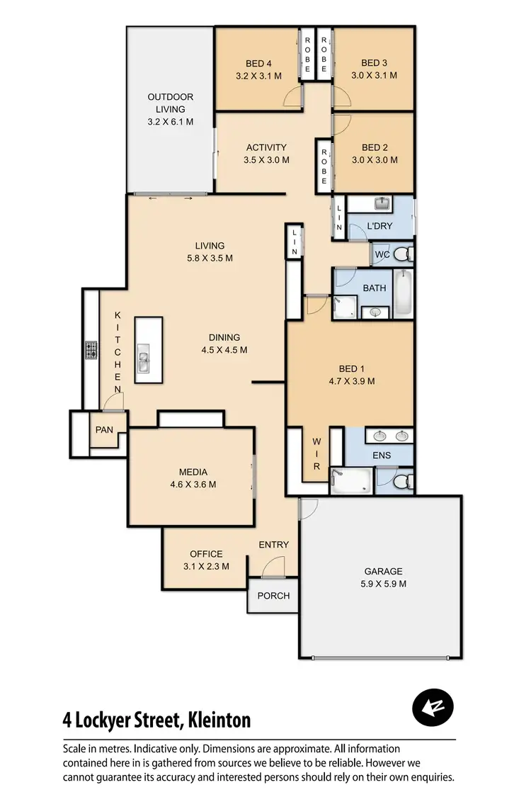 Floorplan of Homely house listing, 4 Lockyer Street, Kleinton QLD 4352