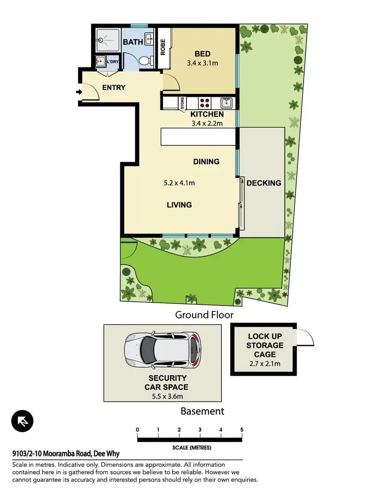 Floorplan of Homely apartment listing, 9103/2-10 Mooramba Road, Dee Why NSW 2099