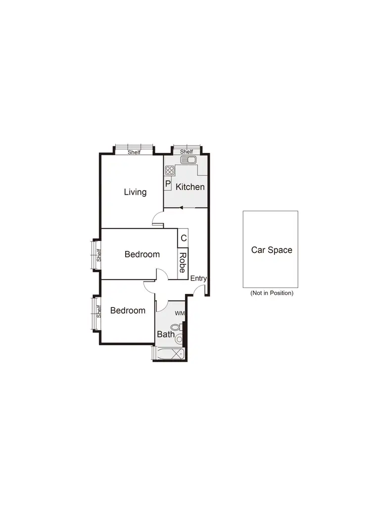 Floorplan of Homely apartment listing, 5/8 Mitford Street, St Kilda VIC 3182
