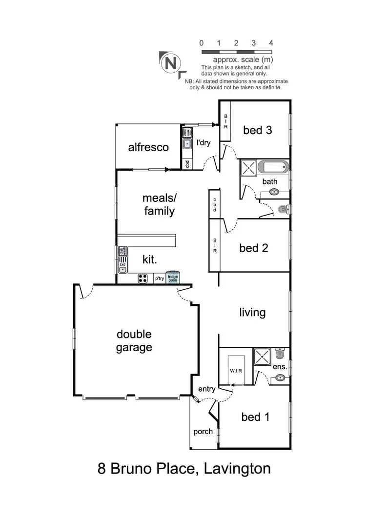 Floorplan of Homely townhouse listing, 8 Bruno Place, Lavington NSW 2641