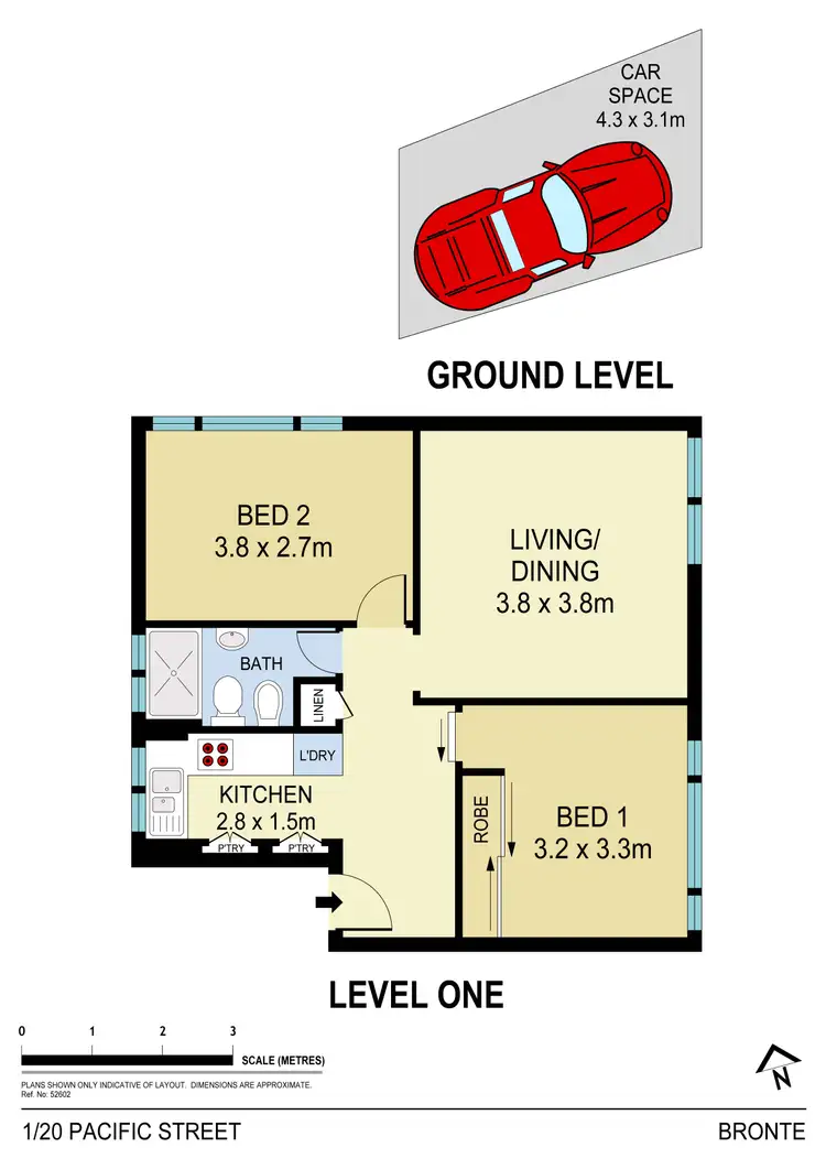 Floorplan of Homely apartment listing, 1/20 Pacific Street, Bronte NSW 2024