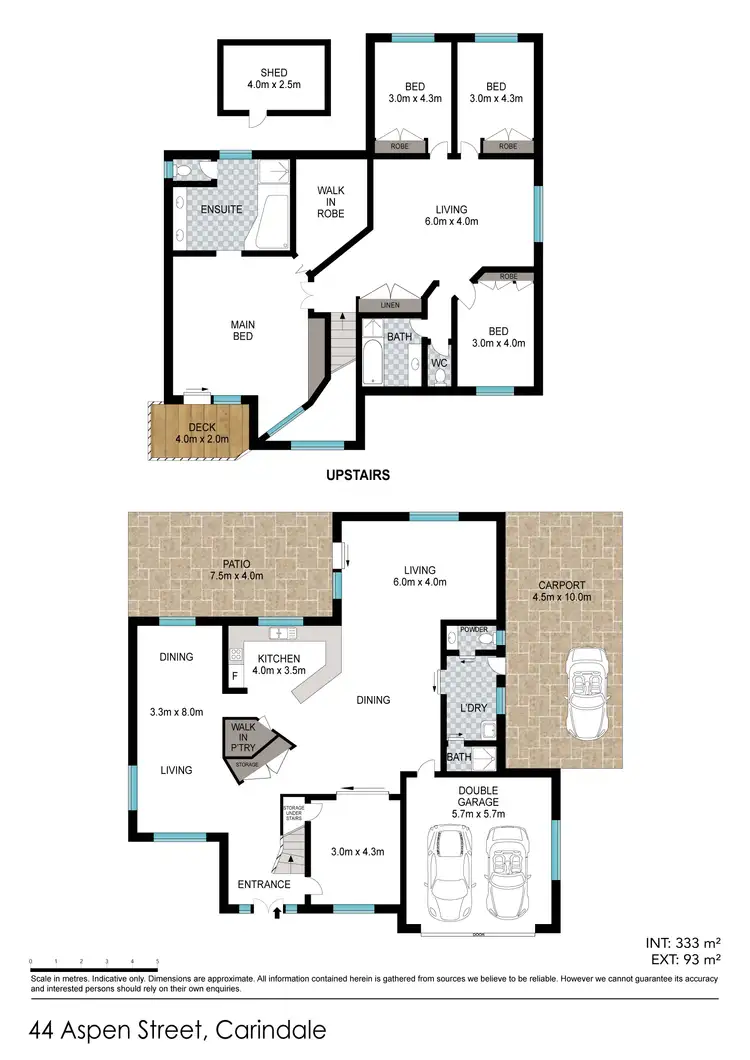 Floorplan of Homely house listing, 44 Aspen Street, Carindale QLD 4152
