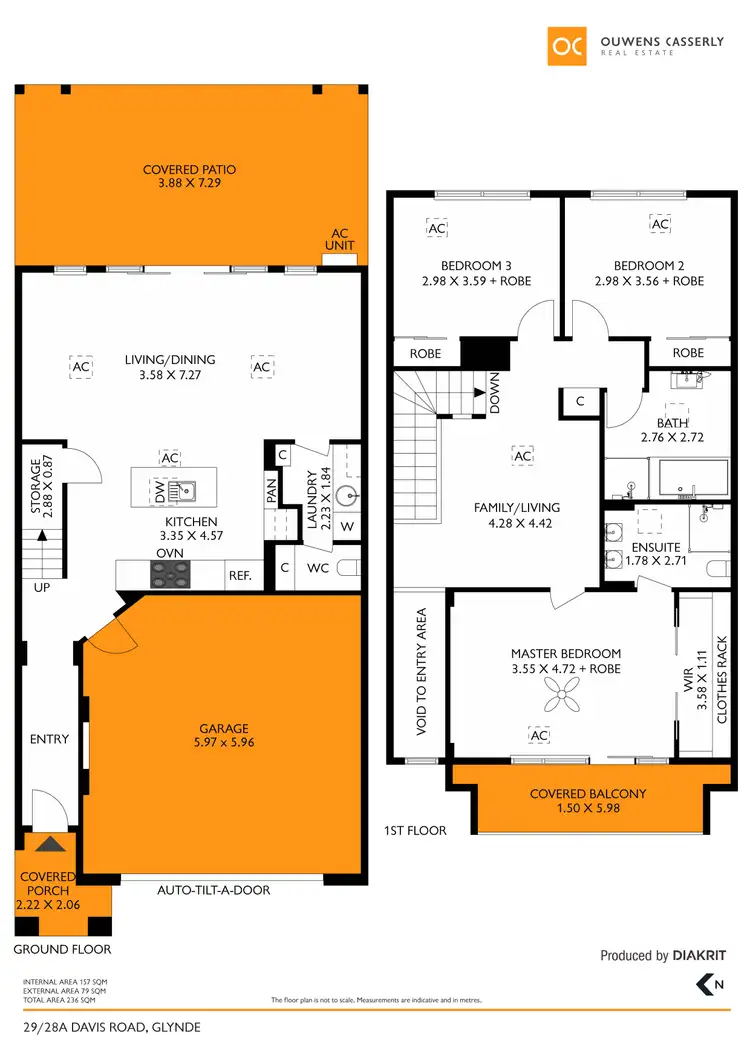 Floorplan of Homely townhouse listing, 29/28A Davis Road, Glynde SA 5070