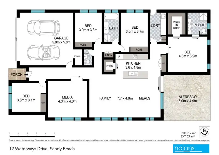 Floorplan of Homely house listing, 12 Waterways Drive, Sandy Beach NSW 2456