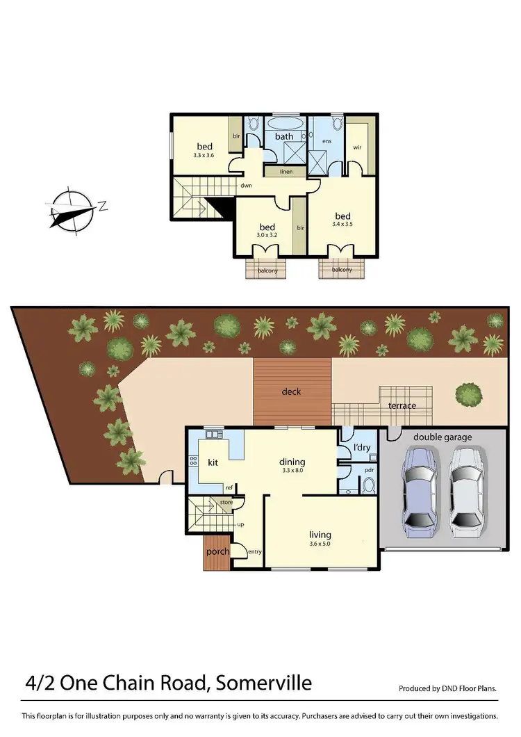 Floorplan of Homely townhouse listing, 4/2 One Chain Road, Somerville VIC 3912