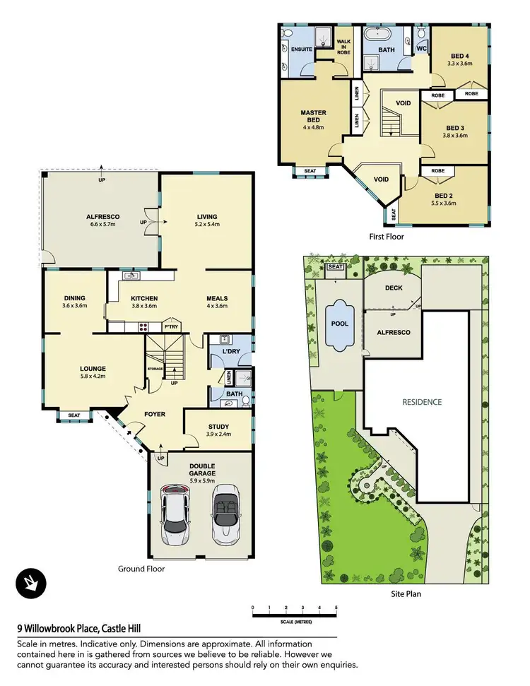 Floorplan of Homely house listing, 9 Willowbrook Place, Castle Hill NSW 2154