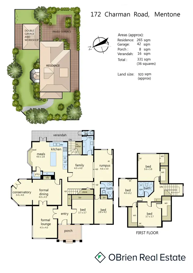 Floorplan of Homely house listing, 172 Charman Road, Mentone VIC 3194
