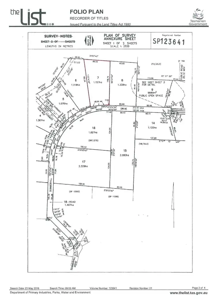 Floorplan of Homely land listing, 165 Summerhill Drive, Port Sorell TAS 7307