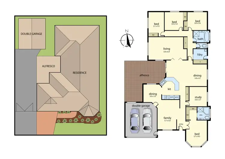 Floorplan of Homely house listing, 5 Whiting Court, Skye VIC 3977