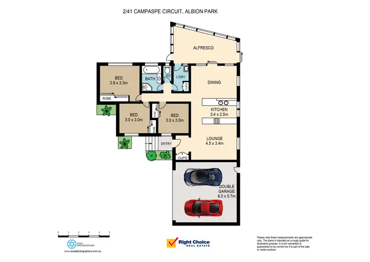 Floorplan of Homely villa listing, 2/41 Campaspe Circuit, Albion Park NSW 2527