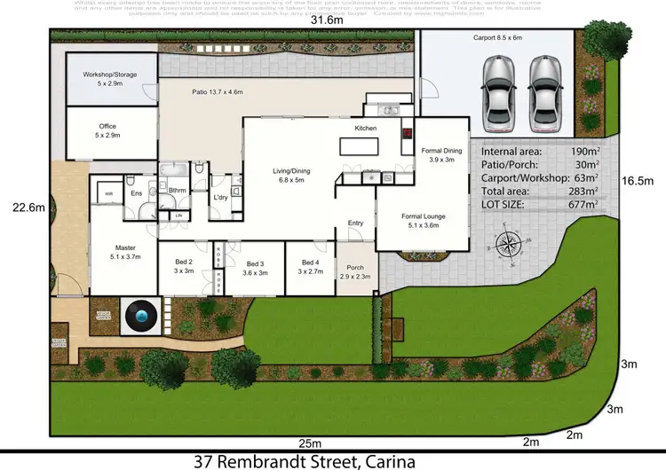 Floorplan of Homely house listing, 37 Rembrandt Street, Carina QLD 4152