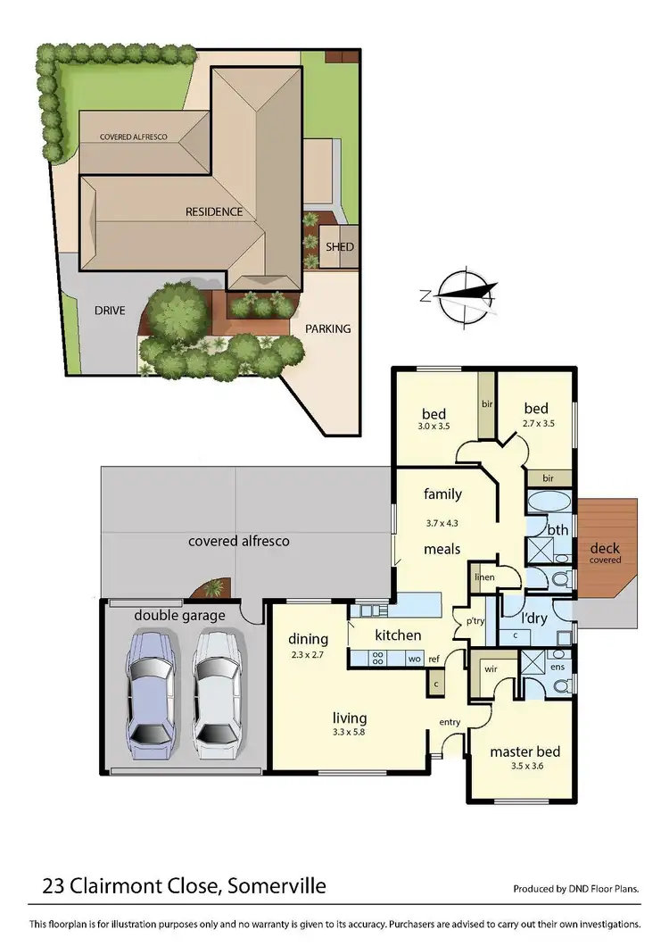 Floorplan of Homely house listing, 23 Clairmont Close, Somerville VIC 3912