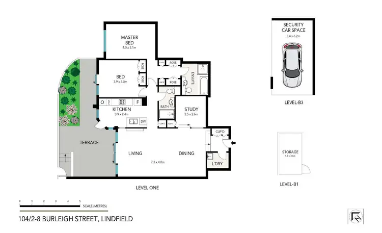 Floorplan of Homely apartment listing, 104/2-8 Burleigh Street, Lindfield NSW 2070