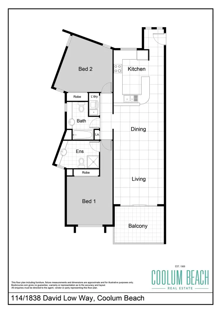 Floorplan of Homely unit listing, 114/1838 David Low Way, Coolum Beach QLD 4573