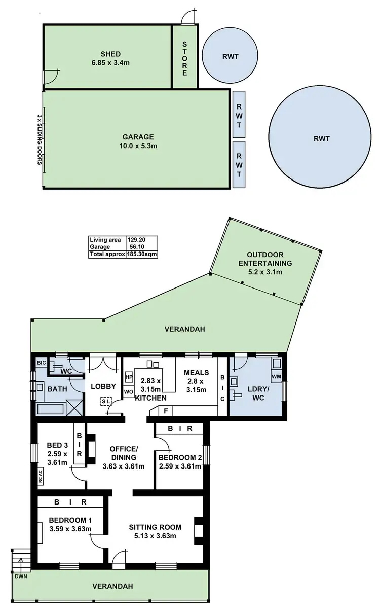 Floorplan of Homely house listing, 18 Swamp Road, Piccadilly SA 5151