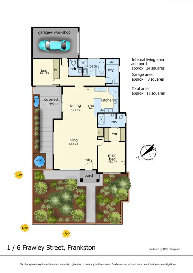 Floorplan of Homely unit listing, 1/6 Frawley Street, Frankston VIC 3199