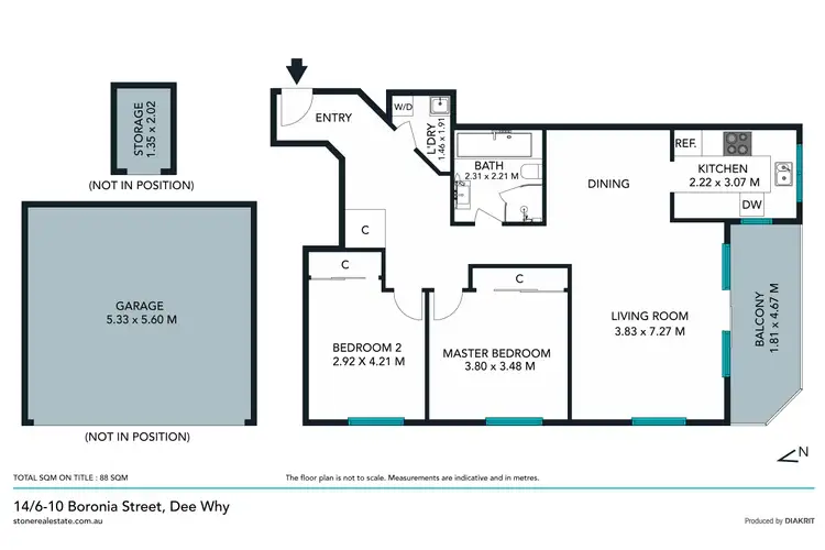 Floorplan of Homely apartment listing, 14/6-10 Boronia Street, Dee Why NSW 2099