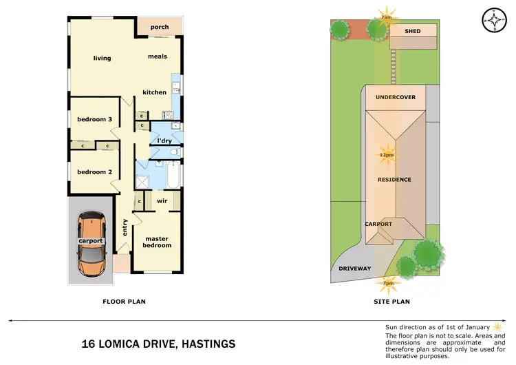 Floorplan of Homely house listing, 16 Lomica Drive, Hastings VIC 3915