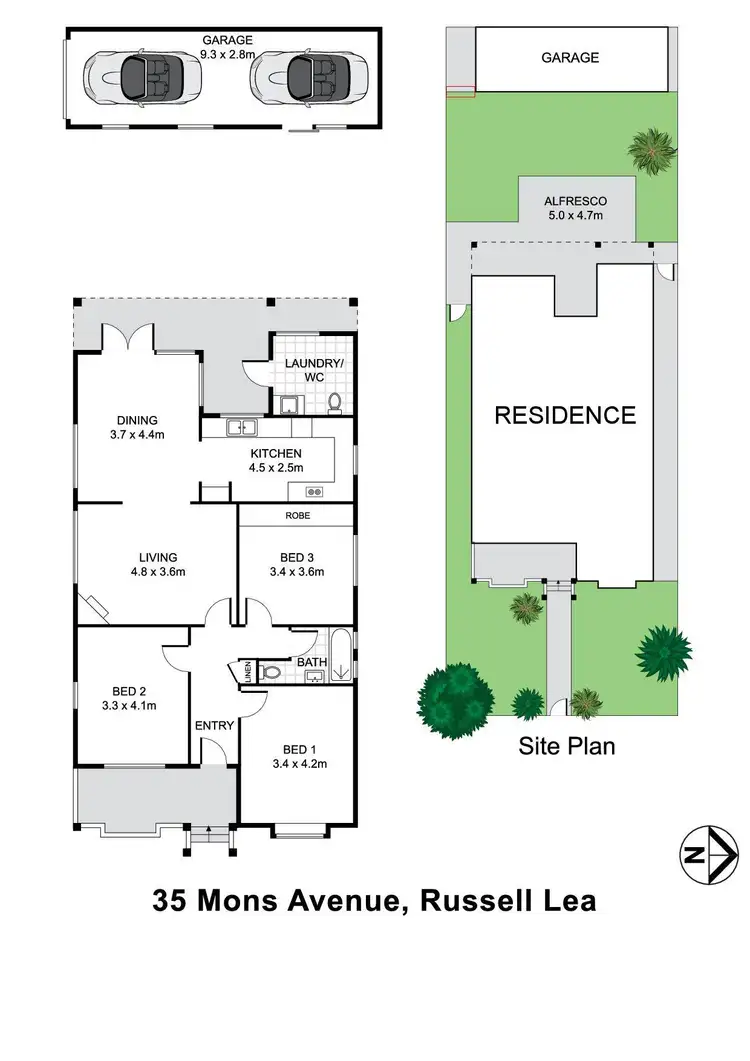 Floorplan of Homely house listing, 35 Mons Street, Russell Lea NSW 2046