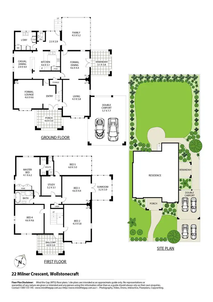 Floorplan of Homely house listing, 22 Milner Crescent, Wollstonecraft NSW 2065