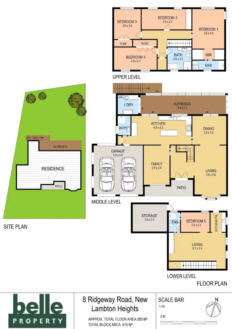 Floorplan of Homely house listing, 8 Ridgeway Road, New Lambton Heights NSW 2305