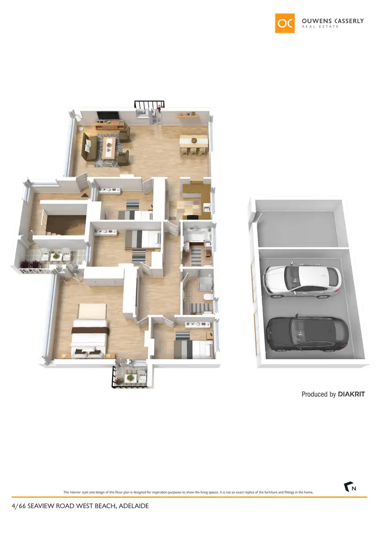 Floorplan of Homely apartment listing, 4/66 Seaview Road, West Beach SA 5024